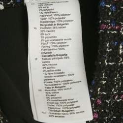 Pre Owned Sandro Black Lurex Tweed Frill Trim Mini Skirt S