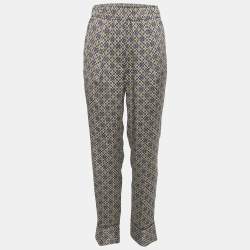 Pre Owned Sandro Multicolor Floral Print Satin Danny Trousers M