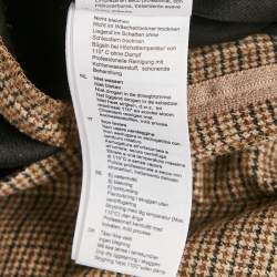 Pre Owned Sandro Brown Micro Houndstooth Trousers M