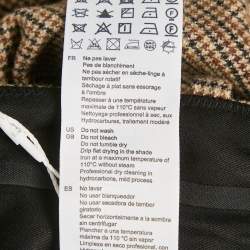 Pre Owned Sandro Brown Micro Houndstooth Trousers M
