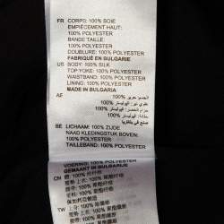 Pre Owned Sandro Black Silk Chiffon Ruffled Mini Dress M