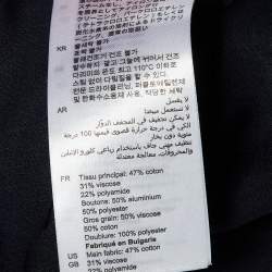 Pre Owned Sandro Navy Blue Lace Nanie Coat Mini Dress S