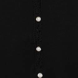 مملوكة مسبقًا فستان ساندرو باللونين الأسود والأبيض بلا أكمام حجم متوسط