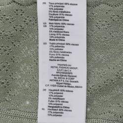 Pre Owned فستان ساندرو أخضر لوركس محبوك متوسط الحجم