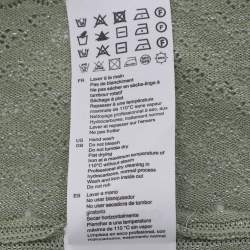 Pre Owned فستان ساندرو أخضر لوركس محبوك متوسط الحجم