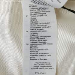 مملوكة مسبقًا بليزر ساندرو أبيض مزيج كتان أليسا مقاس متوسط