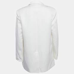 مملوكة مسبقًا بليزر ساندرو أبيض مزيج كتان أليسا مقاس متوسط