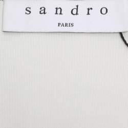 مملوكة مسبقًا فستان ساندرو أزرق فيسكوز بكشكشة قصير صغير الحجم