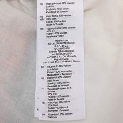 Pre Owned فستان ساندرو متعدد الألوان بطبعات من قماش الفيسكوز قصير كبير الحجم