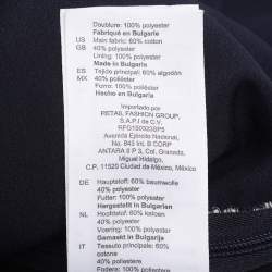 Pre Owned Sandro Blue/White Lace Dress M