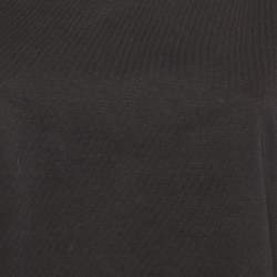 Pre Owned Sandro Black Cotton Rhinestone Embellished Larry Crop Top M