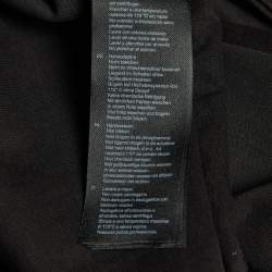 Pre Owned Sandro Black Cotton Rhinestone Embellished Larry Crop Top M