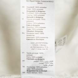 Pre Owned Sandro Off-White Floral Guipure Lace Mini Dress L