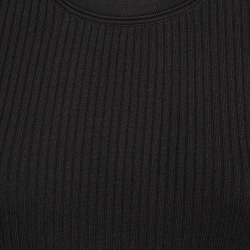 مملوكة مسبقًا Sandro Black Rib Knit Loise Short Dress M