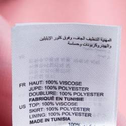 Pre Owned Sandro Pink Satin & Crepe Janyce Midi Dress M