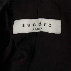 Sandro Black Lace Top & Skirt Set L