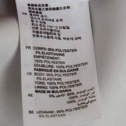 Pre Owned Sandro Black Lace Trim Stretch Crepe V-Neck Mini Dress M