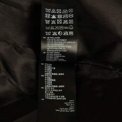Sandro Black Lambskin Leather Zip-Up Jacket L