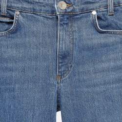 Pre Owned Sandro Blue Denim Skinny Jeans XS Waist 26"