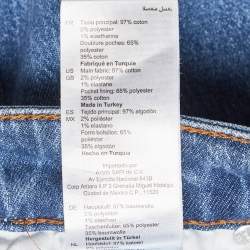 Pre Owned Sandro Blue Denim Skinny Jeans XS Waist 26"