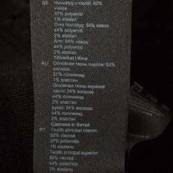 Pre Owned Sandro Black Pointelle Knit Ruffled Mini Dress XS