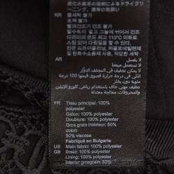 Pre Owned Sandro Black Richard Chain-Link Lace Flounce Skirt L