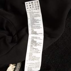 Sandro Black Tweed Crop Jacket and Mini Skirt Set (S/XS)