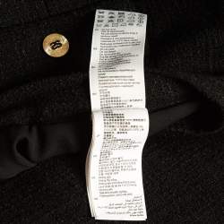 Sandro Black Tweed Crop Jacket and Mini Skirt Set (S/XS)