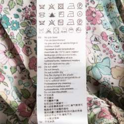 Pre Owned Sandro Multicolor Floral Print Crepe Fiona Midi Dress L