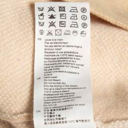 Sandro Beige Glenda Argyle Knit Cardigan M