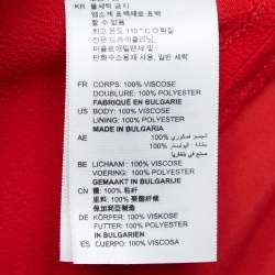 Sandro Red Crepe Tie Collar Rage Short Dress M