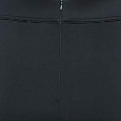 Sandro Black Neoprene Pencil Skirt S