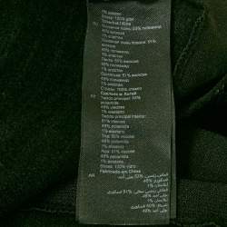 Pre Owned Sandro Black Rhinestone Embellished Stretch Knit Short Dress XL