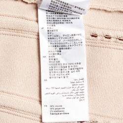 Pre Owned Sandro Pink Rib Knit Fit and Flare Mini Dress M