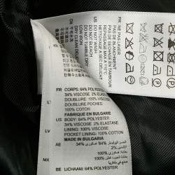 Sandro Black Gabardine Double Breasted Blazer S