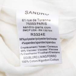 Sandro White Mini Dress S