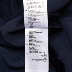 Pre Owned Sandro Navy Blue Velvet Mini Dress S