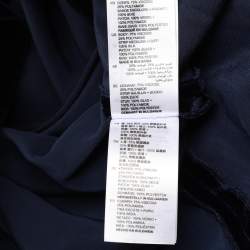 Pre Owned Sandro Navy Blue Velvet Mini Dress S