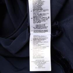 Pre Owned Sandro Navy Blue Velvet Mini Dress S