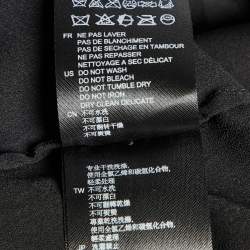 Pre Owned Sandro Black Crepe Pleated Midi Dress XS