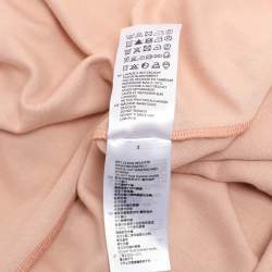 Pre Owned Sandro Beige Jersey Sleeveless Tie Front Dress M