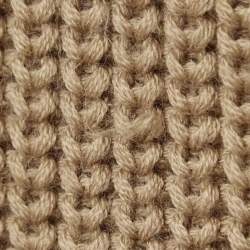 Sandro Camel Brown/Cream Wool Blend and Cable Knit Sweater S