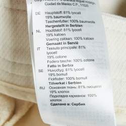 Pre Owned Sandro Off-White Lyocell Blend Wide-Leg Trousers S