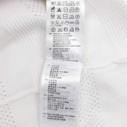 Sandro White Stretch Knit Fabric Mini Dress S