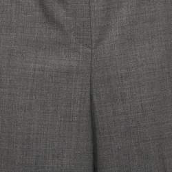 Sandro Grey Wool Blend Straight-Leg Trousers XL