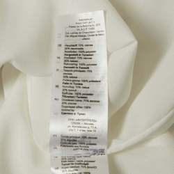 Pre Owned Sandro Beige Printed Crepe Marro Ruffled Midi Dress M