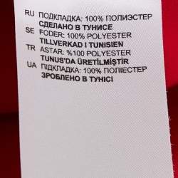 Pre Owned Sandro Red Guipure Lace Mini Dress S