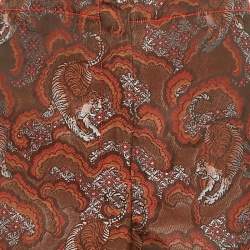 Sandro Brown/Multicolor Jacquard Shorts L