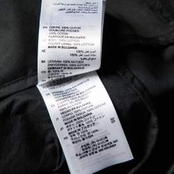 Pre Owned Sandro Black Cotton Gatiene Tapered Trousers S