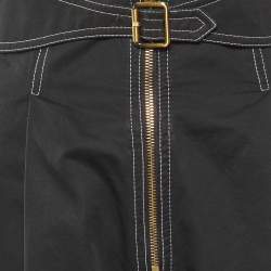 Pre Owned Sandro Black Cotton Gatiene Tapered Trousers S